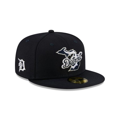 Sapca New Era Detroit Tigers MLB Local 59FIFTY Fitted - Albastri